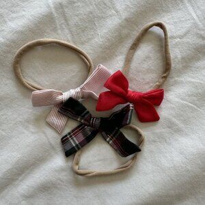 Little Poppy Co Baby Headband Bows - Christmas Bundle